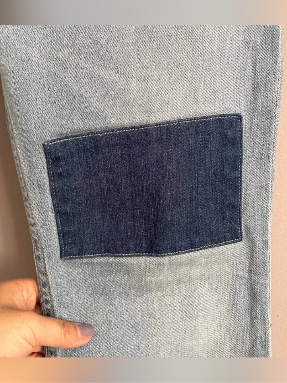 Citizens of Humanity Kaya Mid-Rise Kick Flare Patchwork Jeans - 28" - Picture 5 of 15